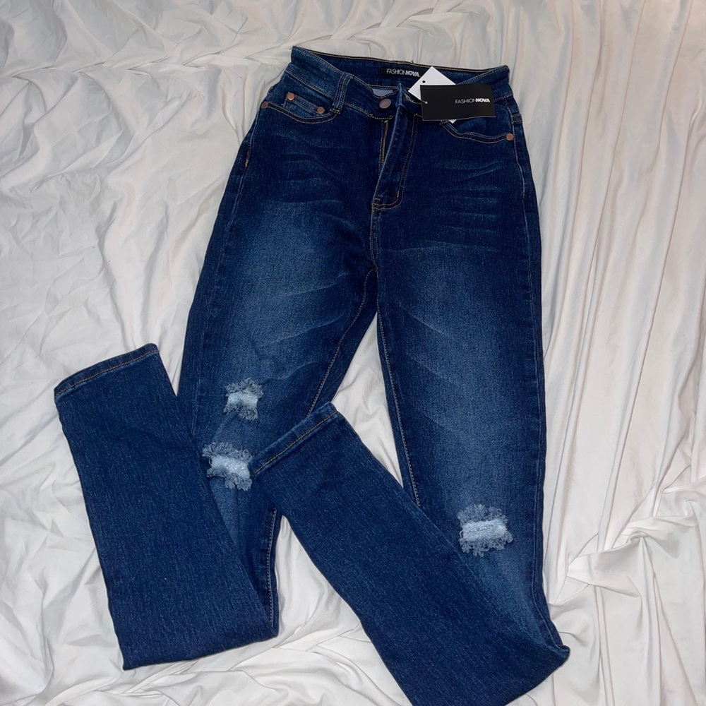 Dark wash Fashion Nova jeans